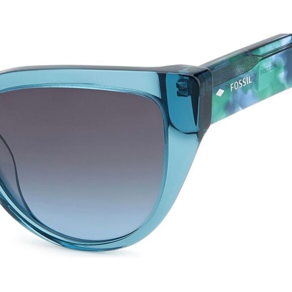 GORGEOUS TEAL CATSEYE SUNGLASSES - Picture 3 of 7
